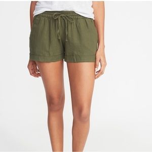 Old Navy Linen blend draw string shorts